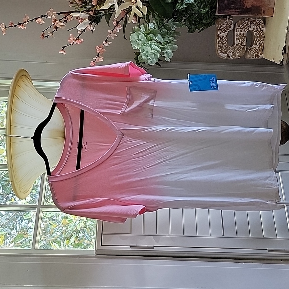 Pink & white t-shirt